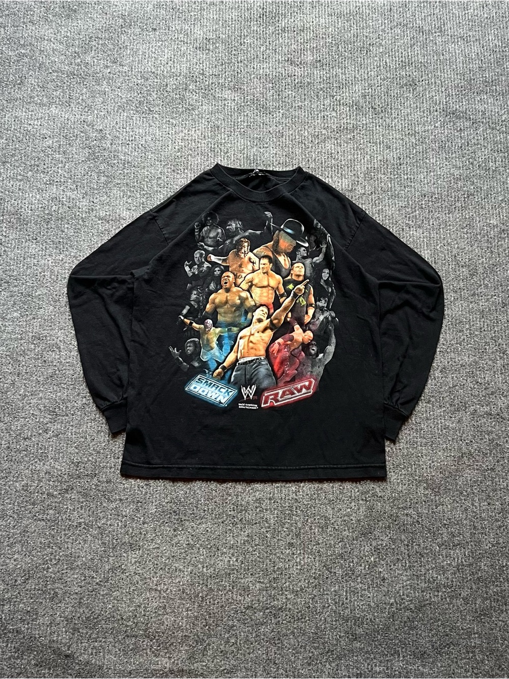 Y2K WWE Smackdown Raw Long Sleeve Tee